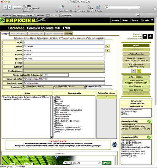 especies